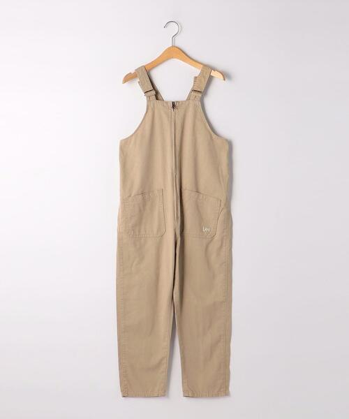 Lee（リー）の「【WEB限定】★★＜LEE（リー）＞ ZIP オーバーオール 120cm-140cm（つなぎ/オールインワン・キッズ・ベージュ/オリーブ・120cm/130cm/140cm）」の2枚目の写真