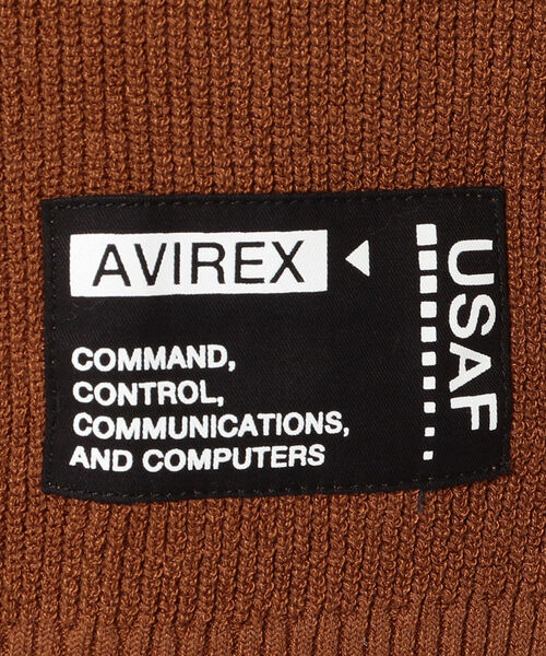 AVIREX（アヴィレックス）の「クルーネック スリーブ ポケット ニット /  CREW NECK SLEEVE POCKET KNIT / アヴィレックス / AVIREX（ニット/セーター・メンズ・ネイビー/ナチュラル/ライトブラウン・MEDIUM/X-LARGE/XX-LARGE/LARGE）」の10枚目の写真