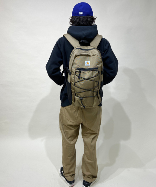 Carhartt(カーハート)の「Carhartt WIP/カーハートダブリューアイピー バックパック DELTA BACKPACK I027538(バックパック/リュック・メンズ・ブラック/ベージュ・17L)」の9枚目の写真