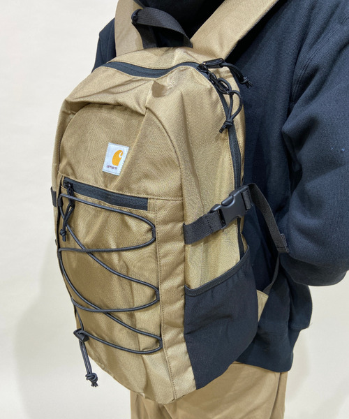 Carhartt(カーハート)の「Carhartt WIP/カーハートダブリューアイピー バックパック DELTA BACKPACK I027538(バックパック/リュック・メンズ・ブラック/ベージュ・17L)」の8枚目の写真
