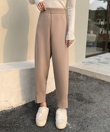 厚手ワイドニットパンツ