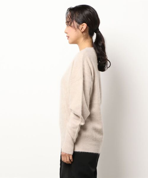 N.O.R.C by the line（ノークバイザライン）の「カシミヤ１００クルーネック（ニット/セーター・レディース・ブラック/ベージュ/トップグレー・S/M/L/XXL）」の21枚目の写真