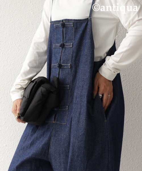 antiqua(アンティカ)の「デニムサロペット(サロペット/オーバーオール・レディース・ブルー系その他/ブルー系その他2・FREE)」の9枚目の写真