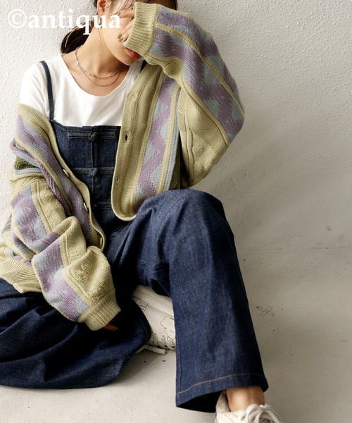 antiqua(アンティカ)の「デニムサロペット(サロペット/オーバーオール・レディース・ブルー系その他/ブルー系その他2・FREE)」の18枚目の写真