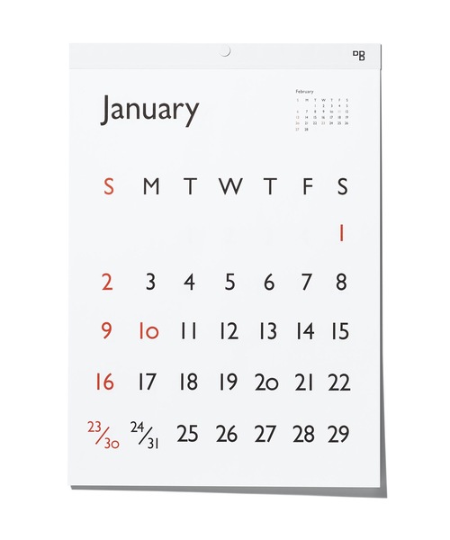 D-BROS（ディーブロス）の「カレンダー 2022 / Typeface Carendar Gill