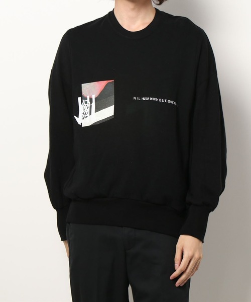 NILoS ニルズ SWEAT スウェット JULIUS トレーナー ブラック JULIUS