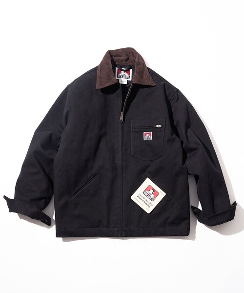 極美品　BEN DAVIS 中綿 キルティング ビーチクロス ワークジャケット BEN DAVIS（ベンデイビス）の「【BEN DAVIS/ベンデイビス