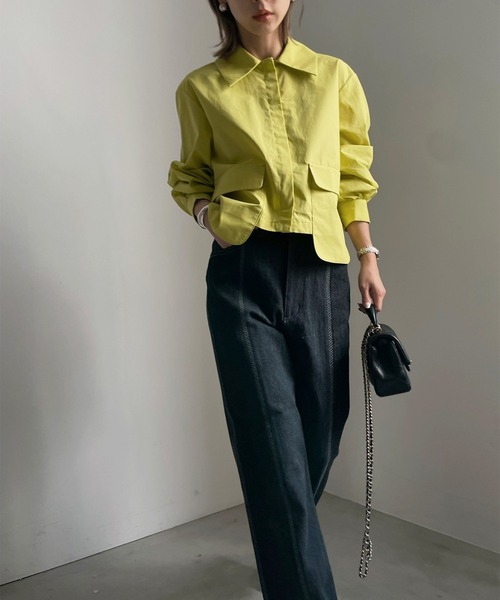 Ameri（アメリ）の「REMAKE LIKE STITCH DENIM（デニムパンツ・レディース・ブラック/インディゴブルー・24inch/25inch/26inch）」の4枚目の写真