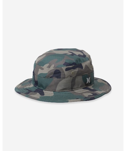 Hurley （ハーレー）の「M BACK COUNTRY BOONIE / ロゴハット（ハット・メンズ・ブラック/グリーン系カモフラージュ・FREE）」の6枚目の写真