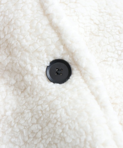 OSYAREVO（オシャレボ）の「ボアニット ロングガウン ルームウェア（ガウン/バスローブ・レディース・グレー/ホワイト・FREE）」の16枚目の写真