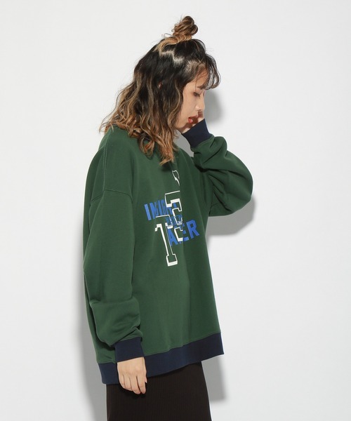 PBLIM(ページボーイリム)の「【PAGEBOYLIM】カラーカレッジスウェット(スウェット・レディース・ネイビー/グリーン・MEDIUM/LARGE)」の20枚目の写真