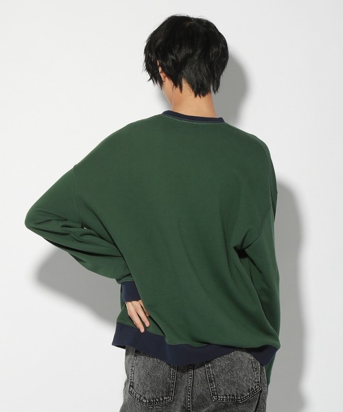 PBLIM(ページボーイリム)の「【PAGEBOYLIM】カラーカレッジスウェット(スウェット・レディース・ネイビー/グリーン・MEDIUM/LARGE)」の13枚目の写真