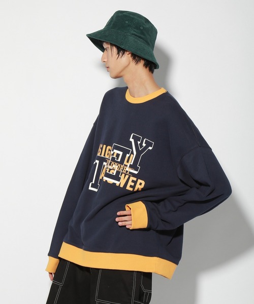 PBLIM(ページボーイリム)の「【PAGEBOYLIM】カラーカレッジスウェット(スウェット・レディース・ネイビー/グリーン・MEDIUM/LARGE)」の17枚目の写真