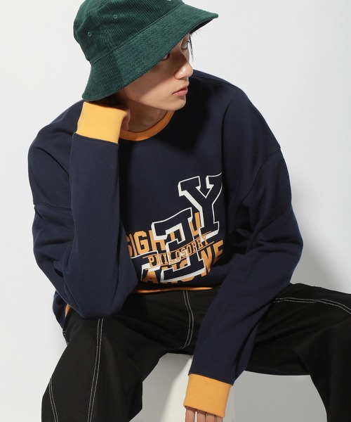 PBLIM(ページボーイリム)の「【PAGEBOYLIM】カラーカレッジスウェット(スウェット・レディース・ネイビー/グリーン・MEDIUM/LARGE)」の14枚目の写真