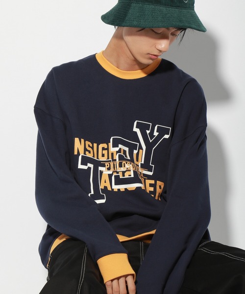 PBLIM(ページボーイリム)の「【PAGEBOYLIM】カラーカレッジスウェット(スウェット・レディース・ネイビー/グリーン・MEDIUM/LARGE)」の10枚目の写真