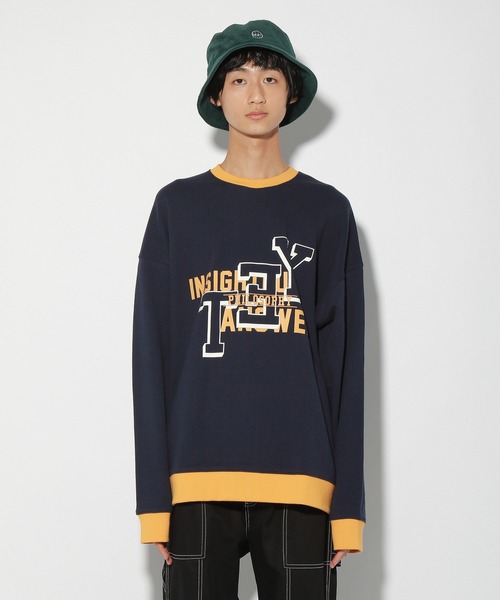 PBLIM(ページボーイリム)の「【PAGEBOYLIM】カラーカレッジスウェット(スウェット・レディース・ネイビー/グリーン・MEDIUM/LARGE)」の5枚目の写真