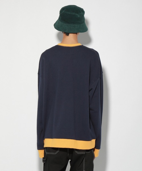 PBLIM(ページボーイリム)の「【PAGEBOYLIM】カラーカレッジスウェット(スウェット・レディース・ネイビー/グリーン・MEDIUM/LARGE)」の18枚目の写真