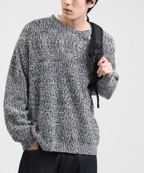 BACK NUMBER（バックナンバー）の「【BACK NUMBER】モールニットＢＩＧレイヤード（アンサンブル・メンズ・ワイン/ブラック/キナリ/グレー/ブルー/ベージュ・L/M/XL）」の4枚目の写真