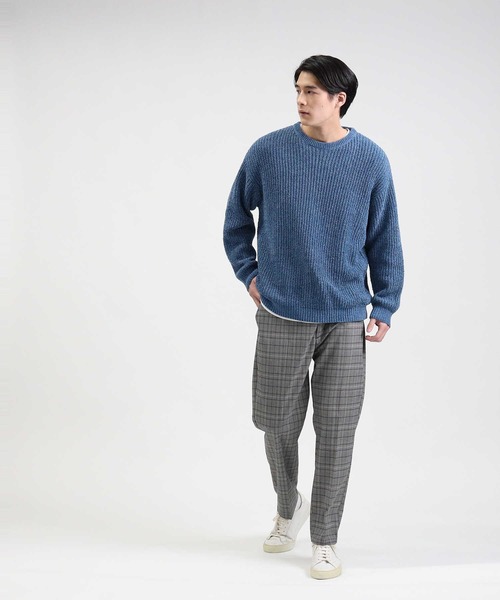 BACK NUMBER（バックナンバー）の「【BACK NUMBER】モールニットＢＩＧレイヤード（アンサンブル・メンズ・ワイン/ブラック/キナリ/グレー/ブルー/ベージュ・L/M/XL）」の8枚目の写真