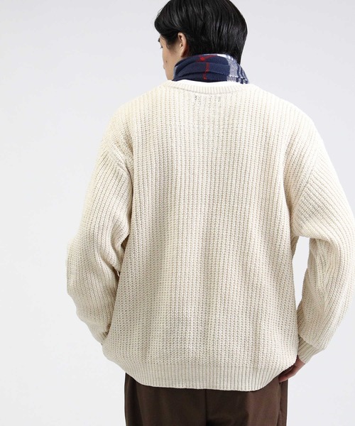 BACK NUMBER（バックナンバー）の「【BACK NUMBER】モールニットＢＩＧレイヤード（アンサンブル・メンズ・ワイン/ブラック/キナリ/グレー/ブルー/ベージュ・L/M/XL）」の19枚目の写真