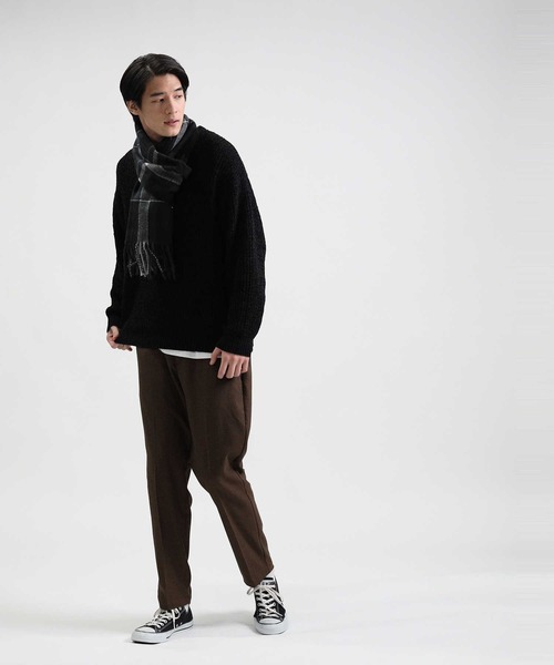 BACK NUMBER（バックナンバー）の「【BACK NUMBER】モールニットＢＩＧレイヤード（アンサンブル・メンズ・ワイン/ブラック/キナリ/グレー/ブルー/ベージュ・L/M/XL）」の17枚目の写真