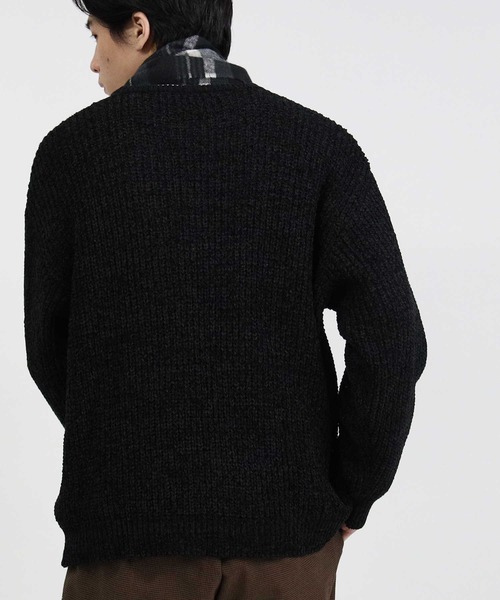 BACK NUMBER（バックナンバー）の「【BACK NUMBER】モールニットＢＩＧレイヤード（アンサンブル・メンズ・ワイン/ブラック/キナリ/グレー/ブルー/ベージュ・L/M/XL）」の15枚目の写真