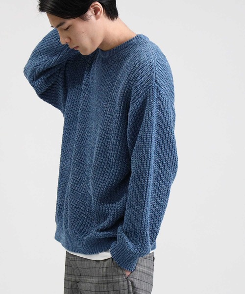 BACK NUMBER（バックナンバー）の「【BACK NUMBER】モールニットＢＩＧレイヤード（アンサンブル・メンズ・ワイン/ブラック/キナリ/グレー/ブルー/ベージュ・L/M/XL）」の9枚目の写真