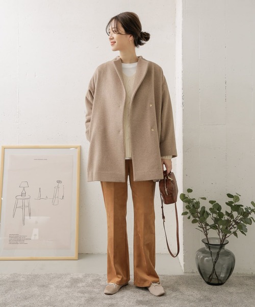 URBAN RESEARCH DOORS（アーバンリサーチドアーズ）の「ソフトスエードフレアパンツ（その他パンツ・レディース・ブラウン/キャメル・38/36）」の8枚目の写真