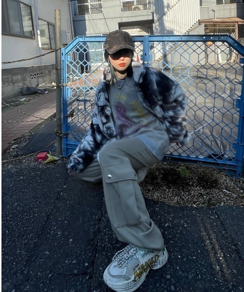 XU（エックスユー）の「【XU/エックスユー】washing padding jumper/ファーコート ファー ファージャケット アウター ジャンパー（その他アウター・メンズ・ブラック/ブルー・ONE SIZE）」の11枚目の写真