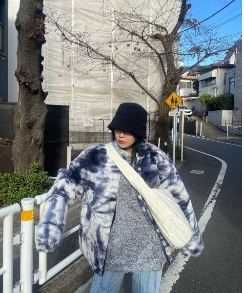 XU（エックスユー）の「【XU/エックスユー】washing padding jumper/ファーコート ファー ファージャケット アウター ジャンパー（その他アウター・メンズ・ブラック/ブルー・ONE SIZE）」の3枚目の写真