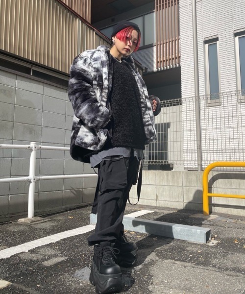 XU（エックスユー）の「【XU/エックスユー】washing padding jumper/ファーコート ファー ファージャケット アウター ジャンパー（その他アウター・メンズ・ブラック/ブルー・ONE SIZE）」の18枚目の写真