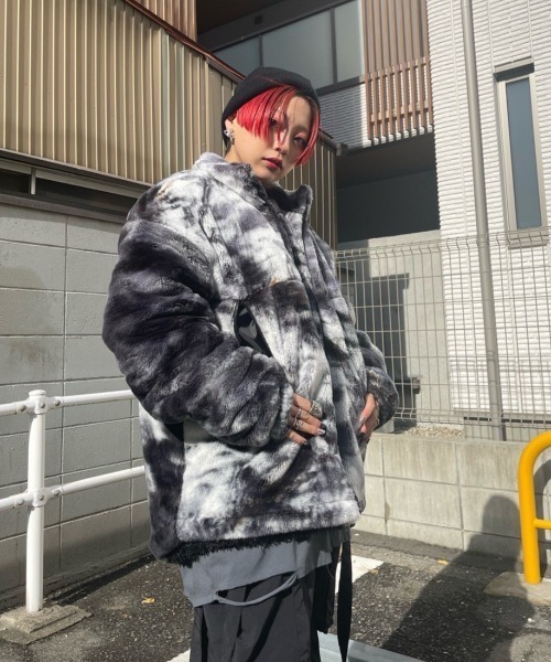 XU（エックスユー）の「【XU/エックスユー】washing padding jumper/ファーコート ファー ファージャケット アウター ジャンパー（その他アウター・メンズ・ブラック/ブルー・ONE SIZE）」の19枚目の写真