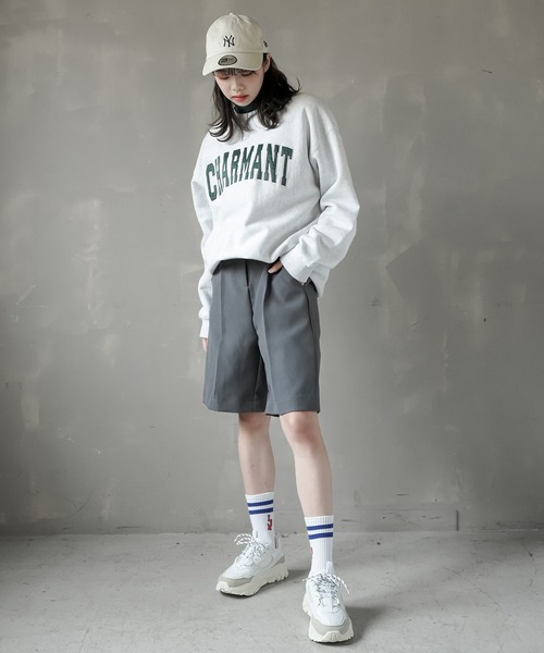 SPINNS（スピンズ）の「【7色展開】アソートピンタックハーフパンツ（スラックス・レディース・チャコール/ブラック/ベージュ系/ブラック系/ブラック系1/ゼブラ/ホワイト・ONESIZE）」の14枚目の写真