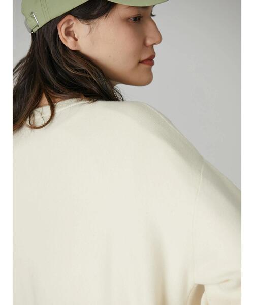 AMERICAN HOLIC（アメリカンホリック）の「クルーネック総針ニットプルオーバー（ニット/セーター・レディース・ブラック/グレー系その他/アイボリー/レッド・L/M）」の17枚目の写真