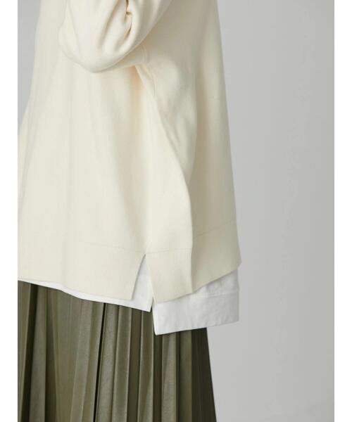 AMERICAN HOLIC（アメリカンホリック）の「クルーネック総針ニットプルオーバー（ニット/セーター・レディース・ブラック/グレー系その他/アイボリー/レッド・L/M）」の18枚目の写真