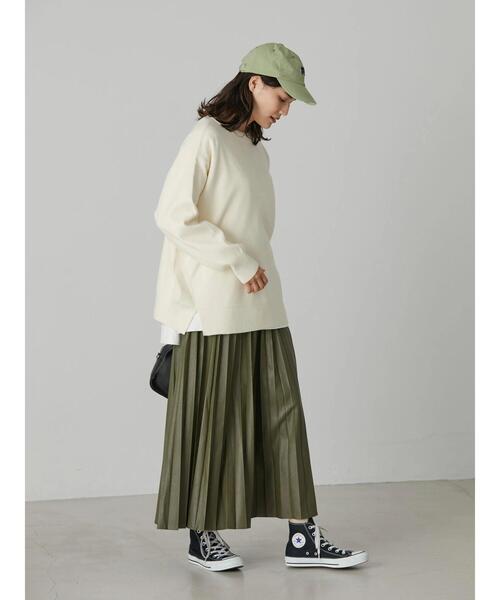 AMERICAN HOLIC（アメリカンホリック）の「クルーネック総針ニットプルオーバー（ニット/セーター・レディース・ブラック/グレー系その他/アイボリー/レッド・L/M）」の21枚目の写真