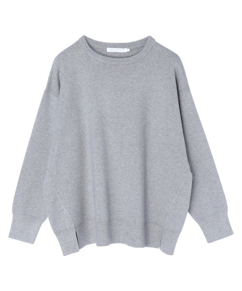 AMERICAN HOLIC（アメリカンホリック）の「クルーネック総針ニットプルオーバー（ニット/セーター・レディース・ブラック/グレー系その他/アイボリー/レッド・L/M）」の3枚目の写真