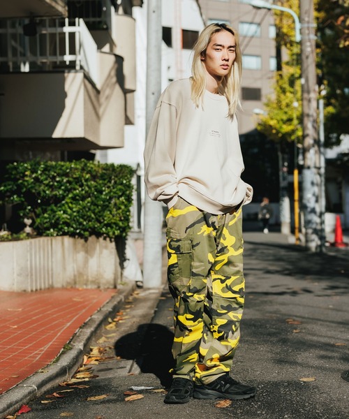 STAMPD（スタンプド）の「STAMPD/スタンプド Stacked Crew クルースウェット トレーナー フロントロゴ ワンポイント（スウェット・メンズ・サンドベージュ/チャコール・M/L/XL）」の22枚目の写真