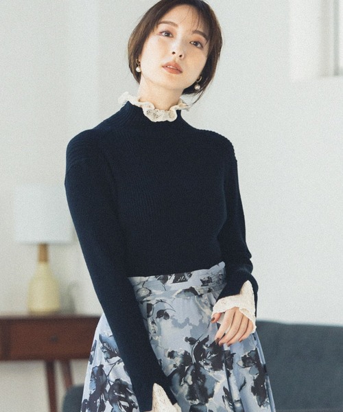 Andemiu（アンデミュウ）の「レースツキリブニット261886（ニット