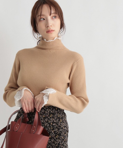 Andemiu（アンデミュウ）の「レースツキリブニット261886（ニット