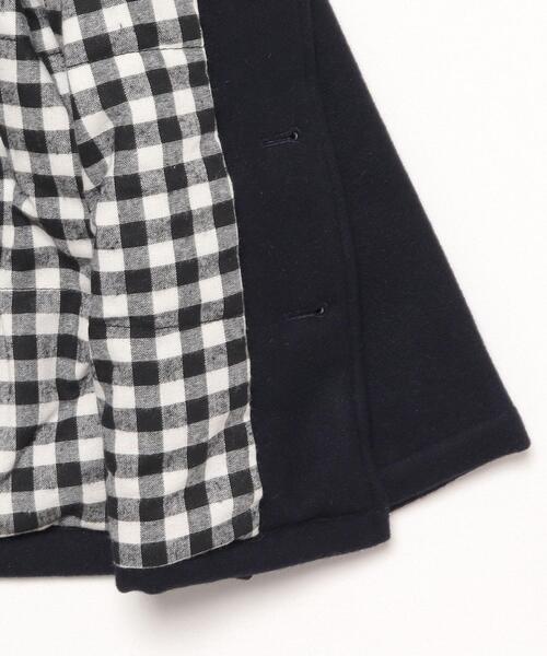 agnes b.（アニエスベー）の「UBK1 E VESTE キッズ ウールジャケットコート（ダウンジャケット/コート・キッズ・ネイビー・6YEAR/8YEAR/10YEAR/12YEAR/4YEAR）」の3枚目の写真