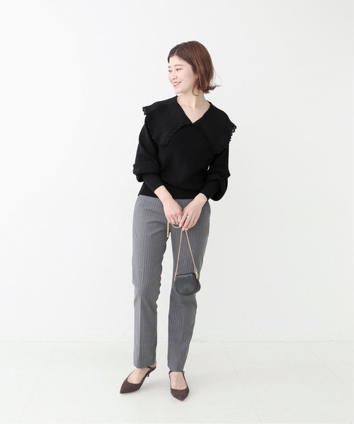 Spick &amp; Span - Spick&amp;Span スピックアンドスパン　カギ針襟付きニット Spick & Span（スピックアンドスパン）の「カギ針襟付きニット