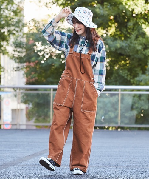 CUBE SUGAR(キューブシュガー)の「撥水加工プリント総柄パッカブルアドベンチャーハット(ハット・レディース・ホワイト系その他/グレー系その他/ベージュ系その他/ブルー系その他/パープル系その他/カラフル/ブラック/ネイビー系/カーキ/ホワイト系その他3・M)」の11枚目の写真