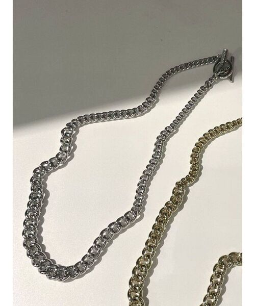 EMODA(エモダ)の「ワイドチェーンネックレス(ネックレス・レディース・シルバー/ゴールド・FREE)」の2枚目の写真