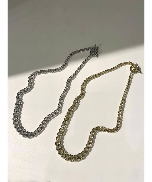 EMODA(エモダ)の「ワイドチェーンネックレス(ネックレス・レディース・シルバー/ゴールド・FREE)」の7枚目の写真