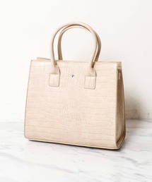 OUVRAGE CLASSE | 【PETA+JAIN/ペタアンドジェイン】VALENTINE/クロコ型押しハンドバッグ(ハンドバッグ)