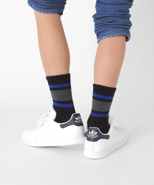 GLAZOS(グラソス)の「クルー丈ラインソックス3足セット(ソックス/靴下・キッズ・マルチ・24cm/17cm/21cm)」の9枚目の写真