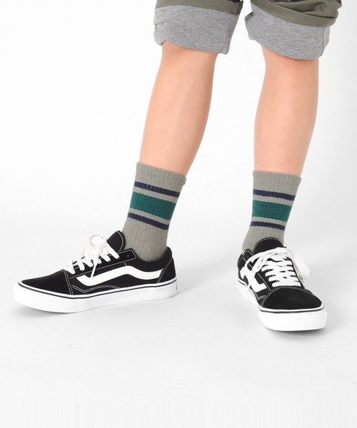 GLAZOS(グラソス)の「クルー丈ラインソックス3足セット(ソックス/靴下・キッズ・マルチ・24cm/17cm/21cm)」の6枚目の写真