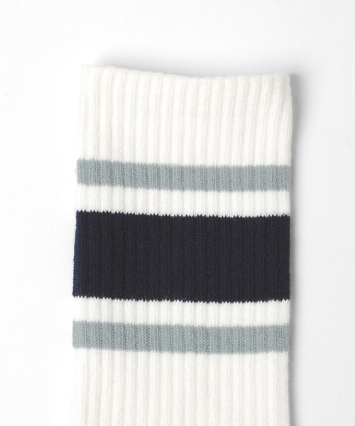 GLAZOS(グラソス)の「クルー丈ラインソックス3足セット(ソックス/靴下・キッズ・マルチ・24cm/17cm/21cm)」の2枚目の写真