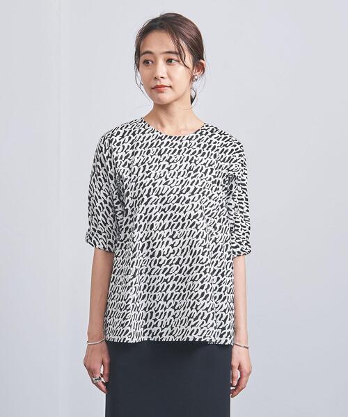 VONDEL（フォンデル）の「＜VONDEL（フォンデル）＞モノトーンプリント ブラウス（シャツ/ブラウス・レディース・その他1・36）」の2枚目の写真